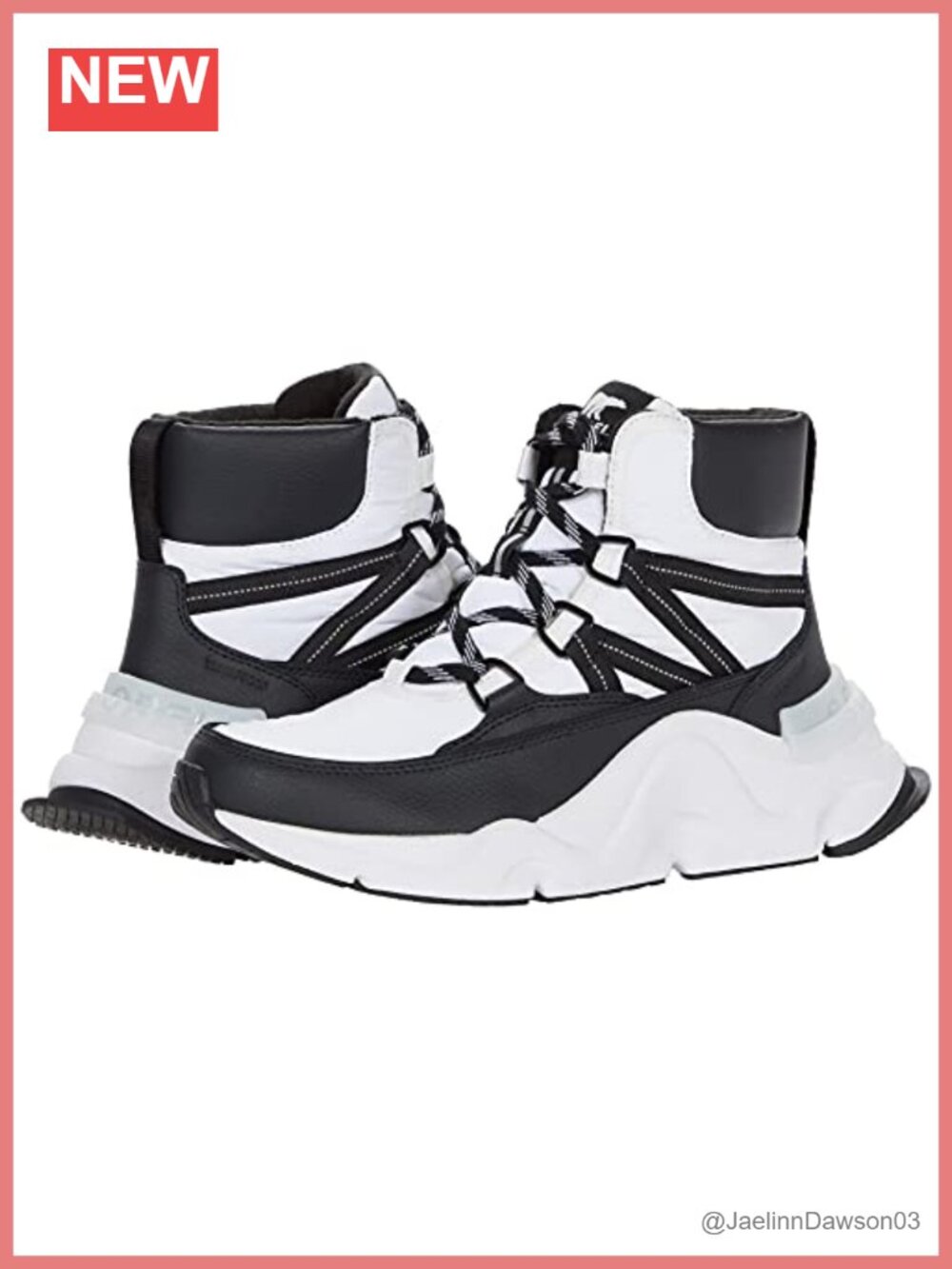 Waterproof Textile PU Leather Platform Snow Boots Lace-Up Insulated
